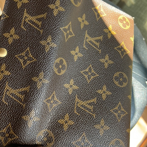LOUIS VUITTON Louis Vuitton Sara Leather Brown Wallet Monogram - Picture 7 of 14